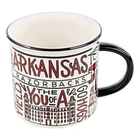 Arkansas Glory Haus 18 Oz Collage Campfire Mug