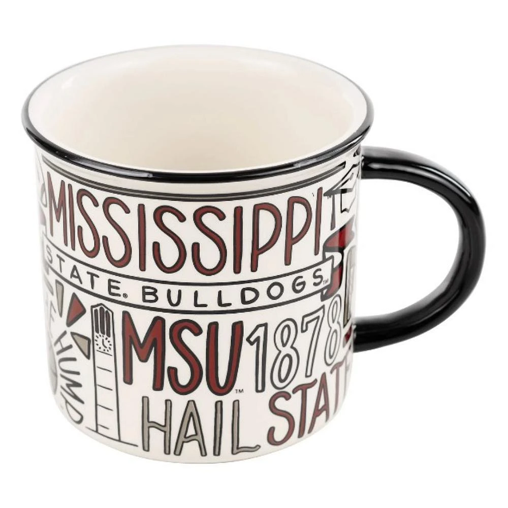 Mississippi State Glory Haus 18 Oz Collage Campfire Mug