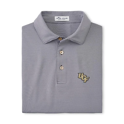 UCF Peter Millar Jubilee Stripe Jersey Polo