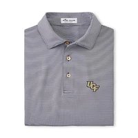 UCF Peter Millar Jubilee Stripe Jersey Polo