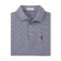 Virginia Peter Millar Vault V Logo Jubilee Stripe Jersey Polo