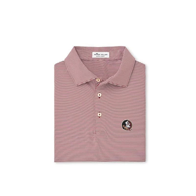 Florida State Peter Millar Seminole Jubilee Stripe Jersey Polo