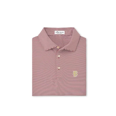 Florida State Peter Millar Vault Interlock Jubilee Stripe Jersey Polo