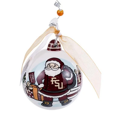 Florida State Glory Haus Happy Holiday Santa Ornament