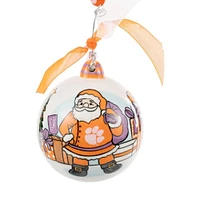 Clemson Glory Haus Merry Christmas Santa Ornament