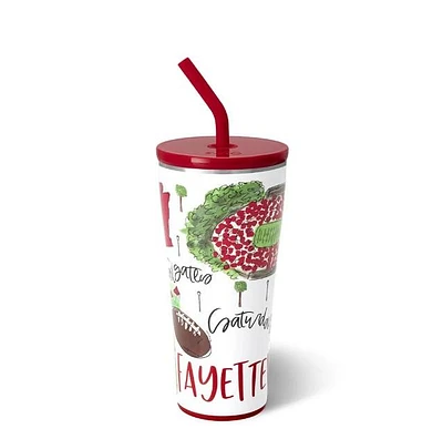 Fayetteville 32 Oz Saturdays Straw Tumbler