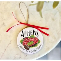 Athens College Town Ornament