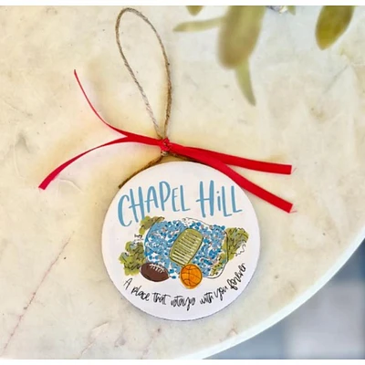 Chapel Hill College Town Ornament