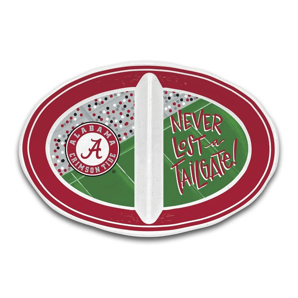 Alabama Magnolia Lane 2 Section Tailgate Melamine Bowl