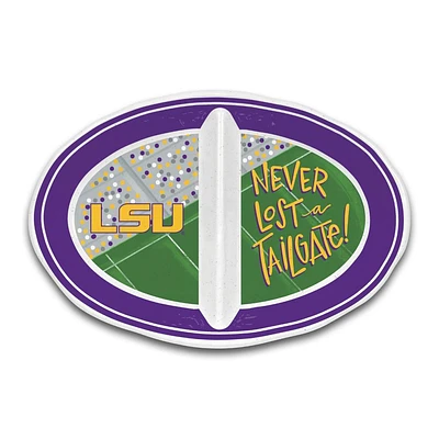 LSU Magnolia Lane 2 Section Tailgate Melamine Bowl