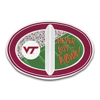 Virginia Tech Magnolia Lane 2 Section Tailgate Melamine Bowl