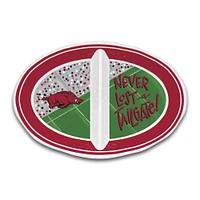 Arkansas Magnolia Lane 2 Section Tailgate Melamine Bowl