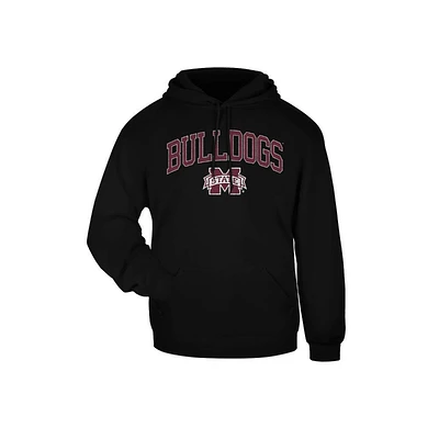 Mississippi State Badger Bulldogs Arch Over Logo Hoodie