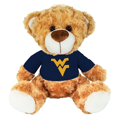 West Virginia 10 Inch Fred Bear Plush with a Short Sleeve Tee