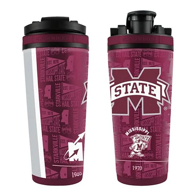 Mississippi State 26 Oz 4D Stainless Steel Ice Shaker