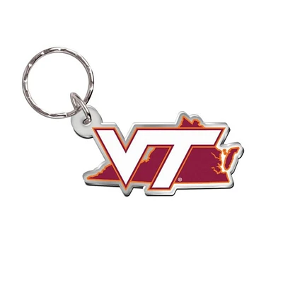 Virginia Tech WinCraft State Freeform Keychain