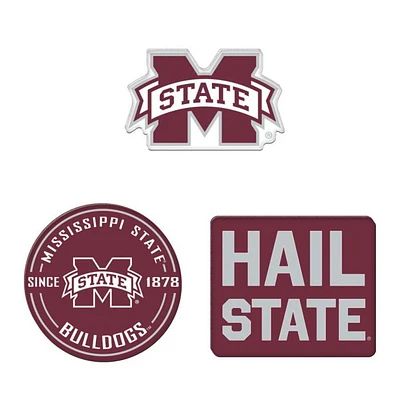 Mississippi State 3-Pack Premium Acrylic Magnets