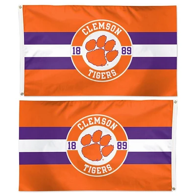 Clemson Wincraft 3' X 5' Applique 2-Sided House Flag