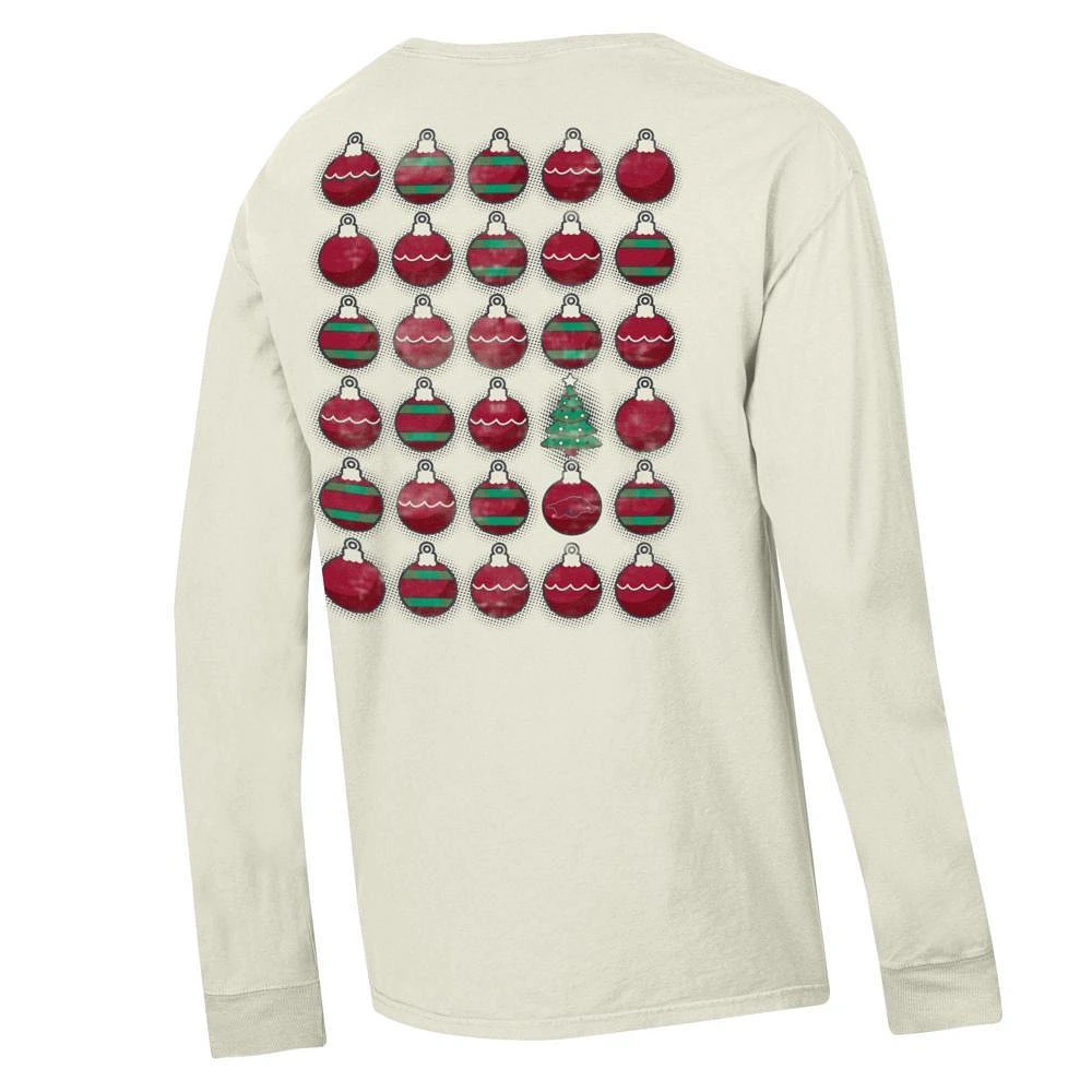 Arkansas Comfort Wash Long Sleeve Ornaments T-Shirt