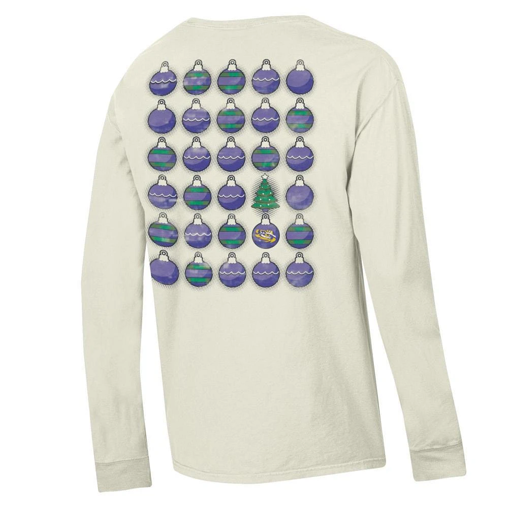 LSU Comfort Wash Long Sleeve Ornaments T-Shirt