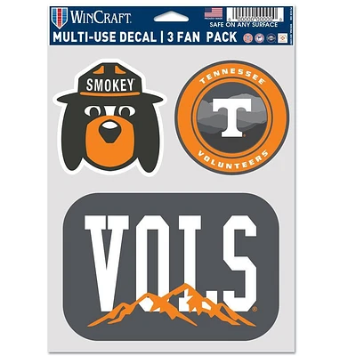 Tennessee WinCraft 3-Pack Multi-Use Decals