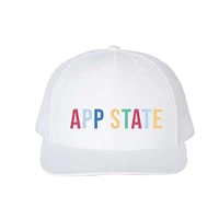 App State Women's Rainbow Mesh Trucker Hat
