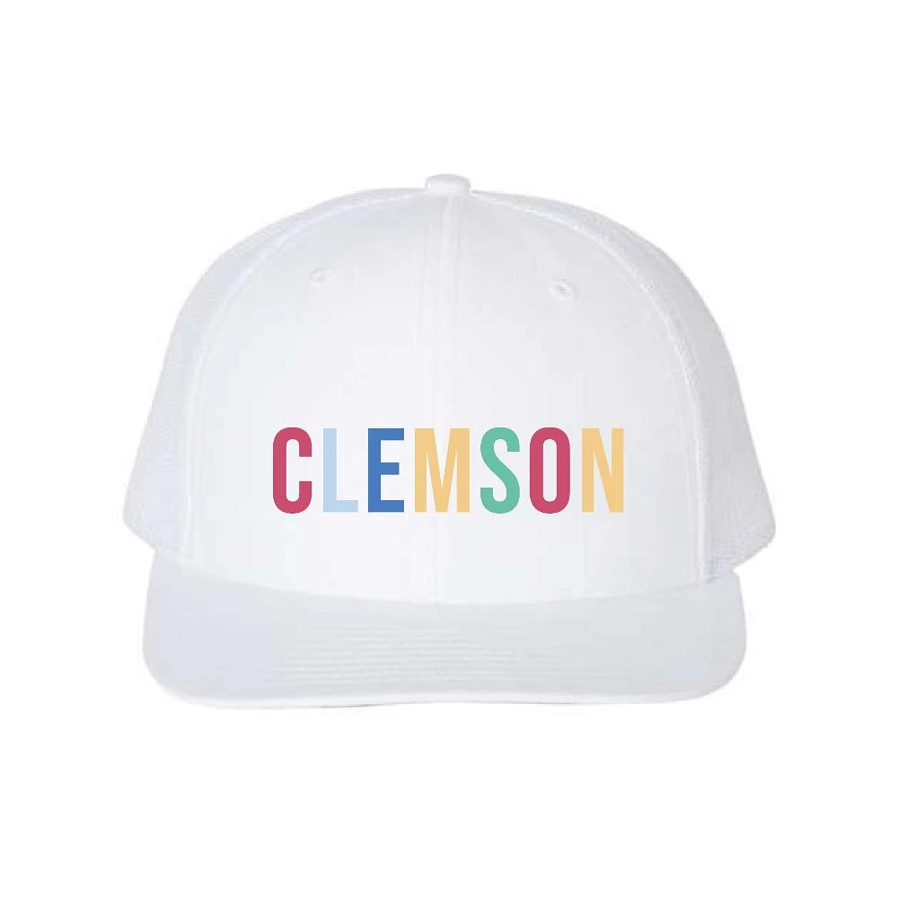 Clemson Women's Rainbow Mesh Trucker Hat