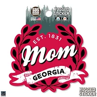 Georgia 3.25 Inch Mom Leaves Rugged Sticker Decal