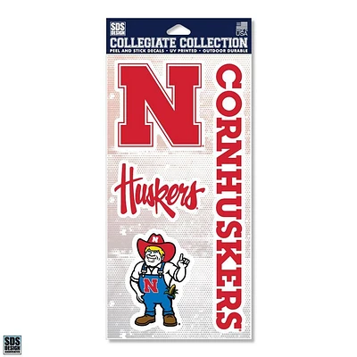 Nebraska Collegiate Collection Multi Pack Decals