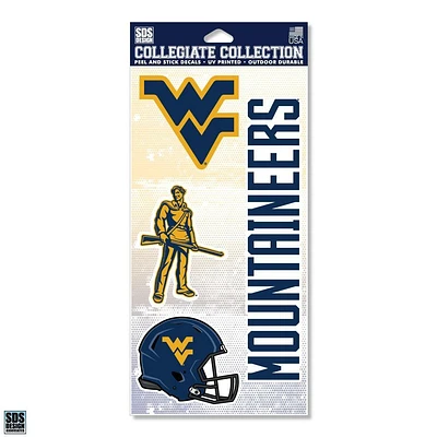 West Virginia Collegiate Collection Multi Pack Decals