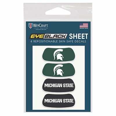 Michigan State WinCraft 4-Pack Eye Black