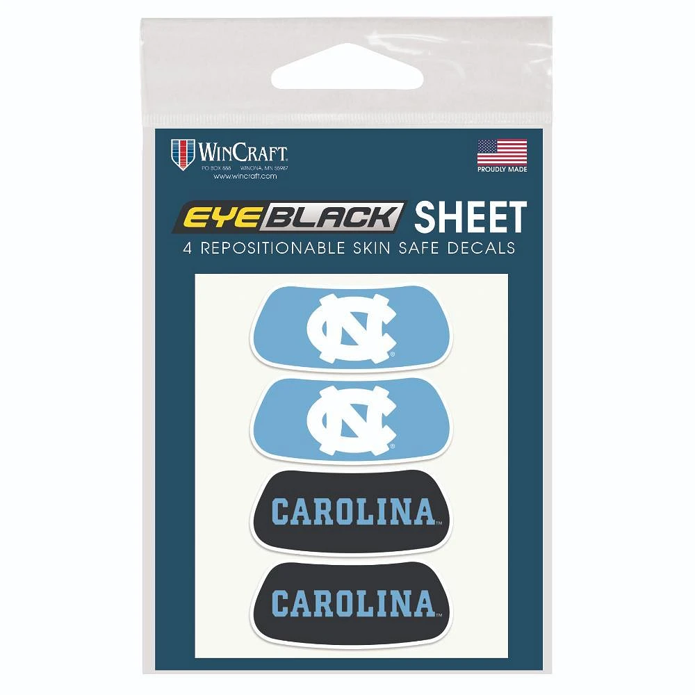 UNC WinCraft 4-Pack Eye Black