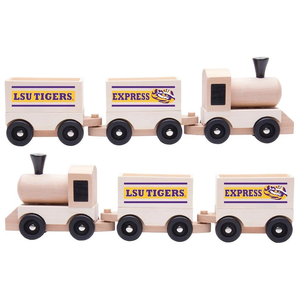 LSU Kids Wooden Toy Train