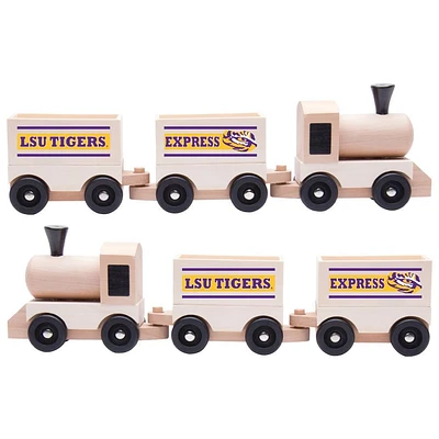 LSU Kids Wooden Toy Train