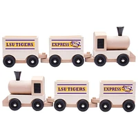 LSU Kids Wooden Toy Train