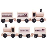 Mississippi State Kids Wooden Toy Train