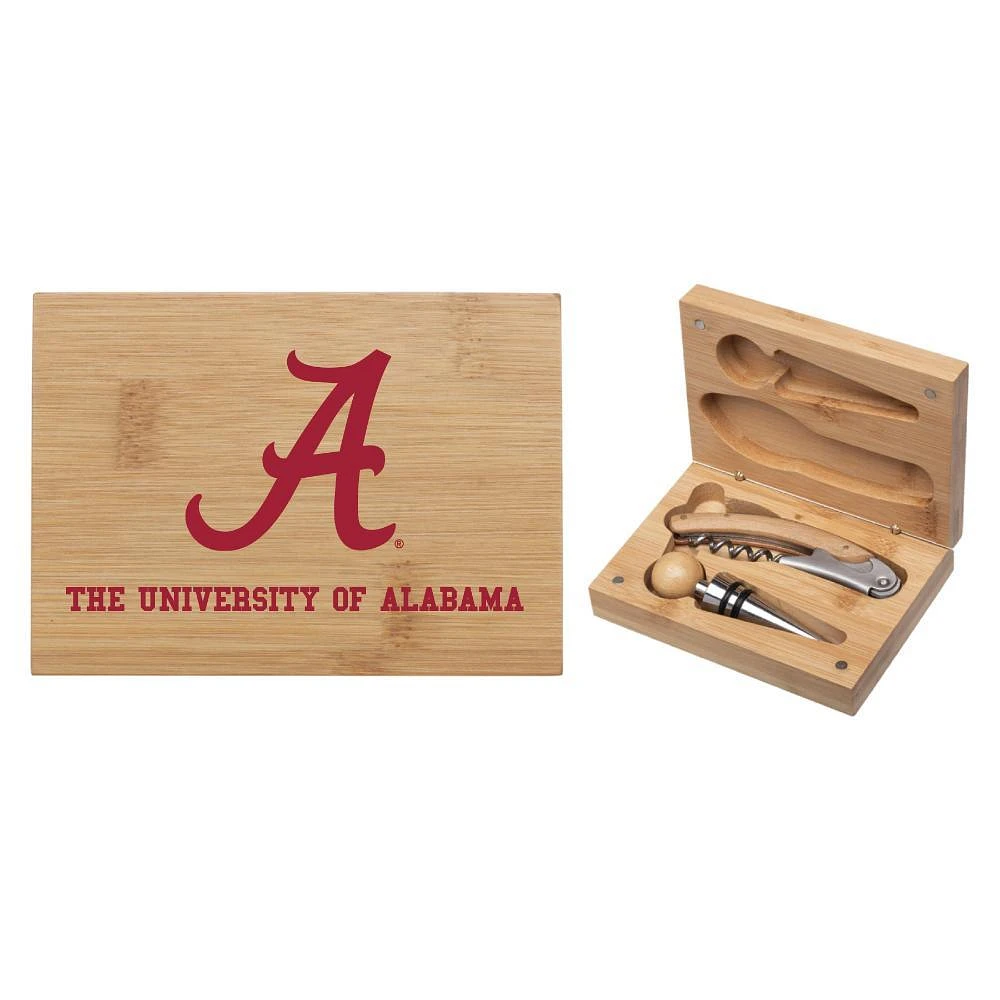 Alabama Bamboo Boxed Wine Set