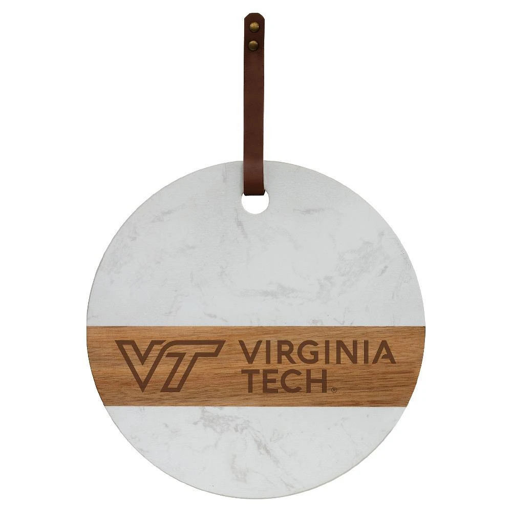 Virginia Tech Marble and Acacia Wood Charcuterie Board