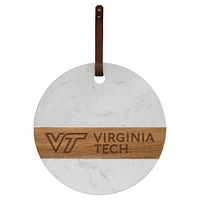 Virginia Tech Marble and Acacia Wood Charcuterie Board