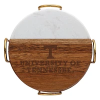 Tennessee Marble and Acacia Wood Coaster Set