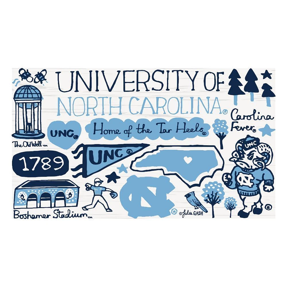 UNC Julia Gash Recycled Wood Fridge Magnet