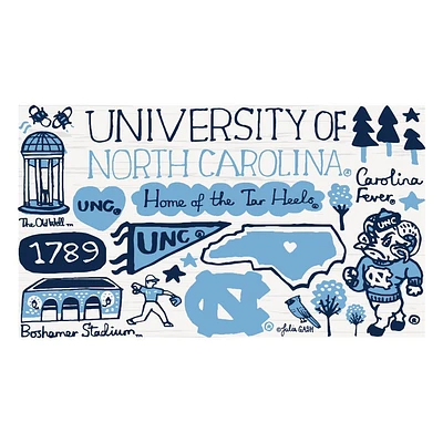 UNC Julia Gash Recycled Wood Fridge Magnet