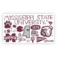 Mississippi State Julia Gash Recycled Wood Fridge Magnet