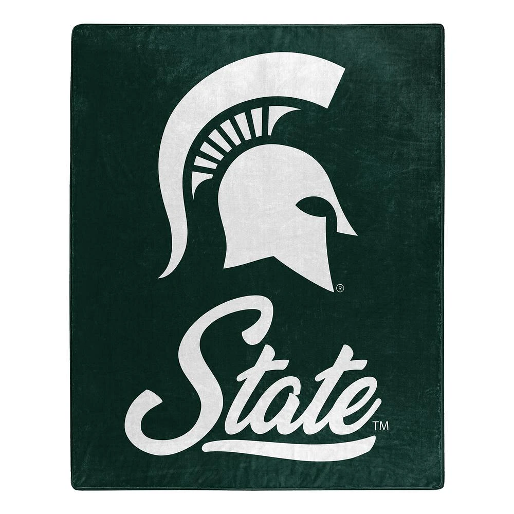 Michigan State Northwest Signature Raschel Throw Blanket