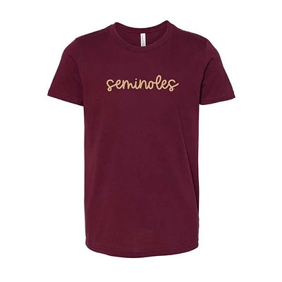 Florida State YOUTH Seminoles Cursive Tee