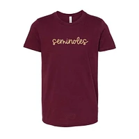 Florida State YOUTH Seminoles Cursive Tee