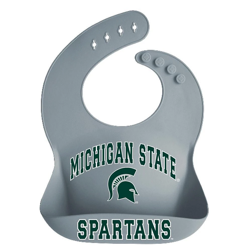 Michigan State Garb Crumb Catcher Silicone Bib