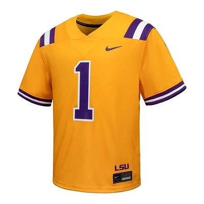 LSU Tigers Nike #1 KIDS Alternate Football Game Jersey