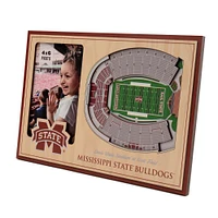 Mississippi State 3D Stadium Views Picture Frame