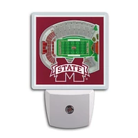 Mississippi State Stadium View Night Light